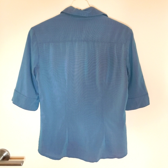 Vintage Iridescent Button-Front Shirt – M - Picture 2 of 3